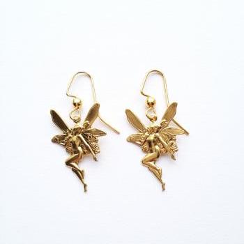 Vintage Gorgeous Fairy Lovely Gold Earring :) Retro Vintage Charm Candy ...